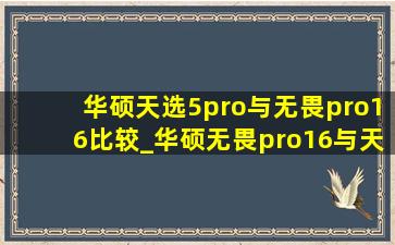 华硕天选5pro与无畏pro16比较_华硕无畏pro16与天选5pro对比