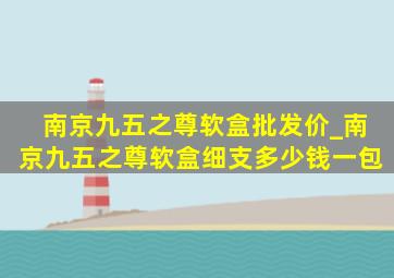 南京九五之尊软盒批发价_南京九五之尊软盒细支多少钱一包