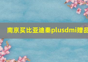 南京买比亚迪秦plusdmi赠品