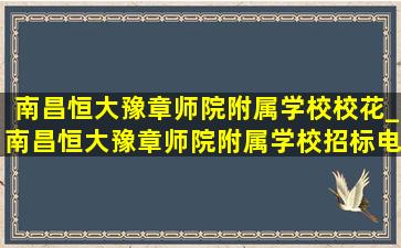 南昌恒大豫章师院附属学校校花_南昌恒大豫章师院附属学校招标电话