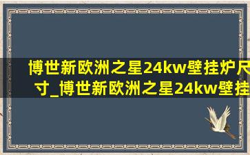 博世新欧洲之星24kw壁挂炉尺寸_博世新欧洲之星24kw壁挂炉报价