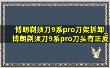 博朗剃须刀9系pro刀架拆卸_博朗剃须刀9系pro刀头有正反吗