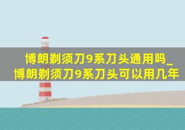 博朗剃须刀9系刀头通用吗_博朗剃须刀9系刀头可以用几年