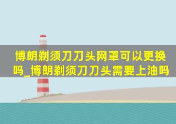 博朗剃须刀刀头网罩可以更换吗_博朗剃须刀刀头需要上油吗