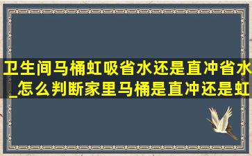 卫生间马桶虹吸省水还是直冲省水_怎么判断家里马桶是直冲还是虹吸