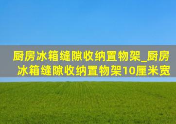 厨房冰箱缝隙收纳置物架_厨房冰箱缝隙收纳置物架10厘米宽