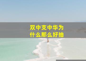 双中支中华为什么那么好抽