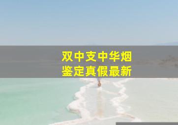 双中支中华烟鉴定真假最新