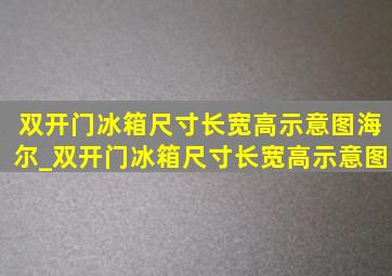 双开门冰箱尺寸长宽高示意图海尔_双开门冰箱尺寸长宽高示意图