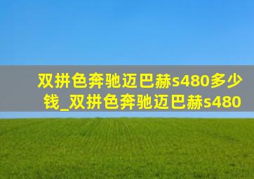 双拼色奔驰迈巴赫s480多少钱_双拼色奔驰迈巴赫s480