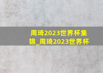 周琦2023世界杯集锦_周琦2023世界杯