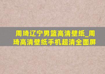 周琦辽宁男篮高清壁纸_周琦高清壁纸手机超清全面屏