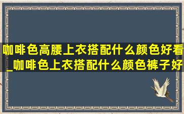 咖啡色高腰上衣搭配什么颜色好看_咖啡色上衣搭配什么颜色裤子好看