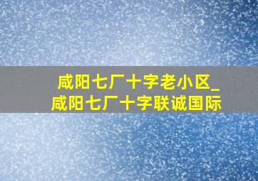 咸阳七厂十字老小区_咸阳七厂十字联诚国际