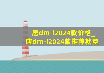 唐dm-i2024款价格_唐dm-i2024款推荐款型