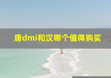 唐dmi和汉哪个值得购买