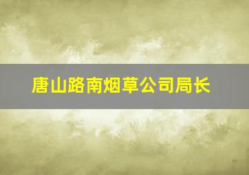 唐山路南烟草公司局长