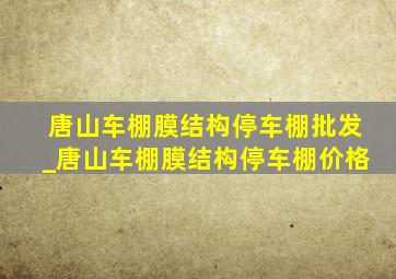 唐山车棚膜结构停车棚批发_唐山车棚膜结构停车棚价格