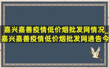 嘉兴嘉善疫情(低价烟批发网)情况_嘉兴嘉善疫情(低价烟批发网)通告今天