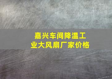 嘉兴车间降温工业大风扇厂家价格