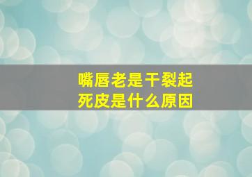 嘴唇老是干裂起死皮是什么原因