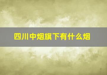 四川中烟旗下有什么烟