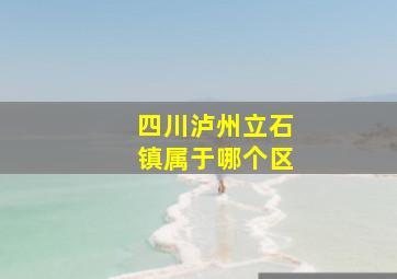 四川泸州立石镇属于哪个区