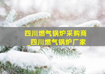 四川燃气锅炉采购商_四川燃气锅炉厂家