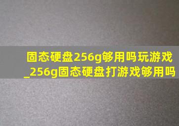 固态硬盘256g够用吗玩游戏_256g固态硬盘打游戏够用吗