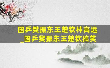 国乒樊振东王楚钦林高远_国乒樊振东王楚钦搞笑