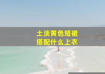 土淡黄色短裙搭配什么上衣