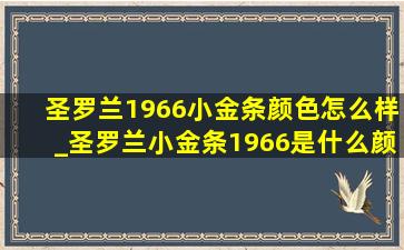 圣罗兰1966小金条颜色怎么样_圣罗兰小金条1966是什么颜色