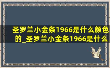 圣罗兰小金条1966是什么颜色的_圣罗兰小金条1966是什么色系