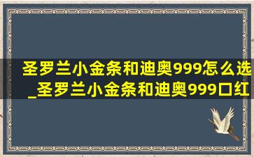 圣罗兰小金条和迪奥999怎么选_圣罗兰小金条和迪奥999口红哪个好