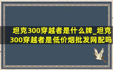 坦克300穿越者是什么牌_坦克300穿越者是(低价烟批发网)配吗