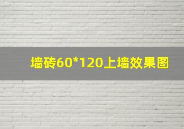 墙砖60*120上墙效果图