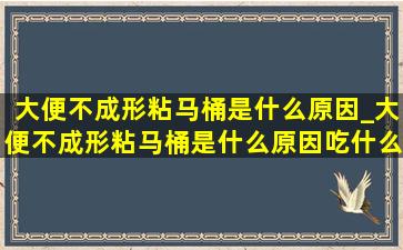 大便不成形粘马桶是什么原因_大便不成形粘马桶是什么原因吃什么药