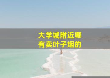 大学城附近哪有卖叶子烟的