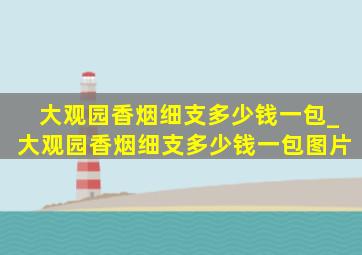 大观园香烟细支多少钱一包_大观园香烟细支多少钱一包图片