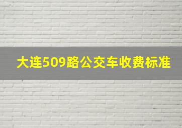 大连509路公交车收费标准