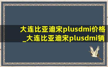 大连比亚迪宋plusdmi价格_大连比亚迪宋plusdmi销售