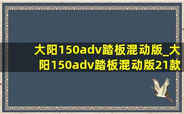 大阳150adv踏板混动版_大阳150adv踏板混动版21款