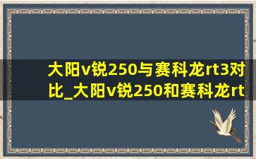 大阳v锐250与赛科龙rt3对比_大阳v锐250和赛科龙rt3哪个好