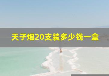 天子烟20支装多少钱一盒