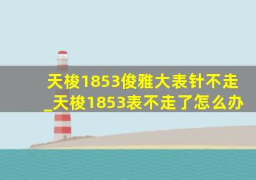 天梭1853俊雅大表针不走_天梭1853表不走了怎么办