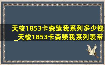 天梭1853卡森臻我系列多少钱_天梭1853卡森臻我系列表带