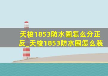 天梭1853防水圈怎么分正反_天梭1853防水圈怎么装