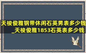 天梭俊雅钢带休闲石英男表多少钱_天梭俊雅1853石英表多少钱