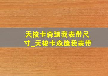 天梭卡森臻我表带尺寸_天梭卡森臻我表带