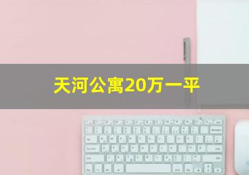 天河公寓20万一平